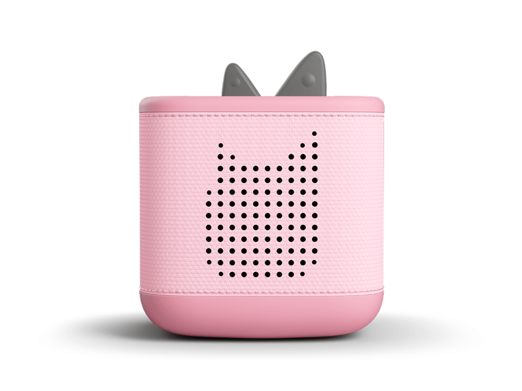 Front View Of Cloud Pink Toniebox 2 An Audio Player For Kids, Used With Tonie Audio Figurines And Tonieplay Games