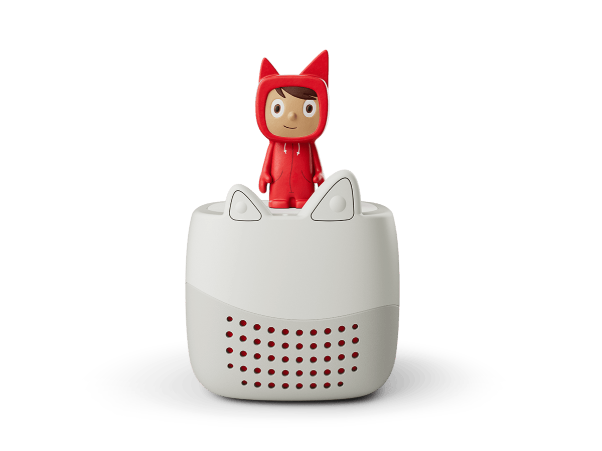 Front view of Toniebox Lite My Story Set an audio player for kids, used with Tonie audio figurines